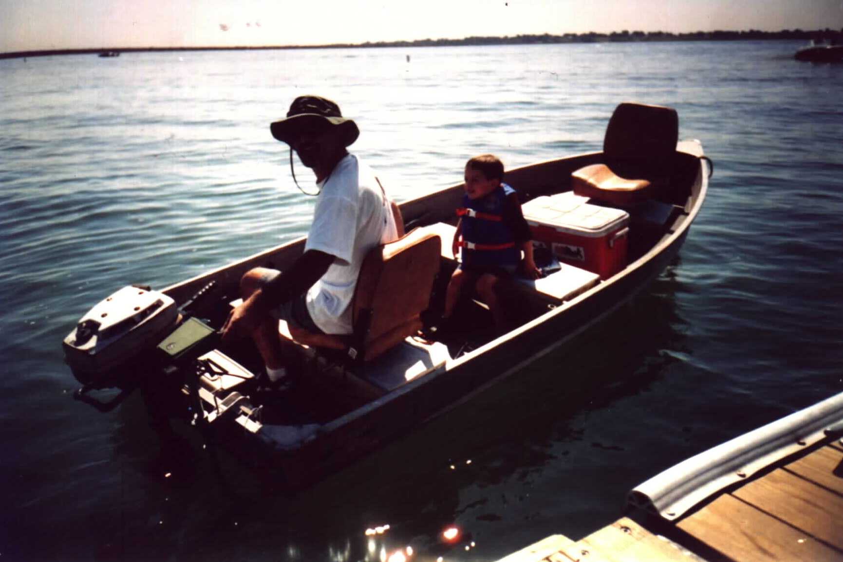 Scott & Spencer in Boat